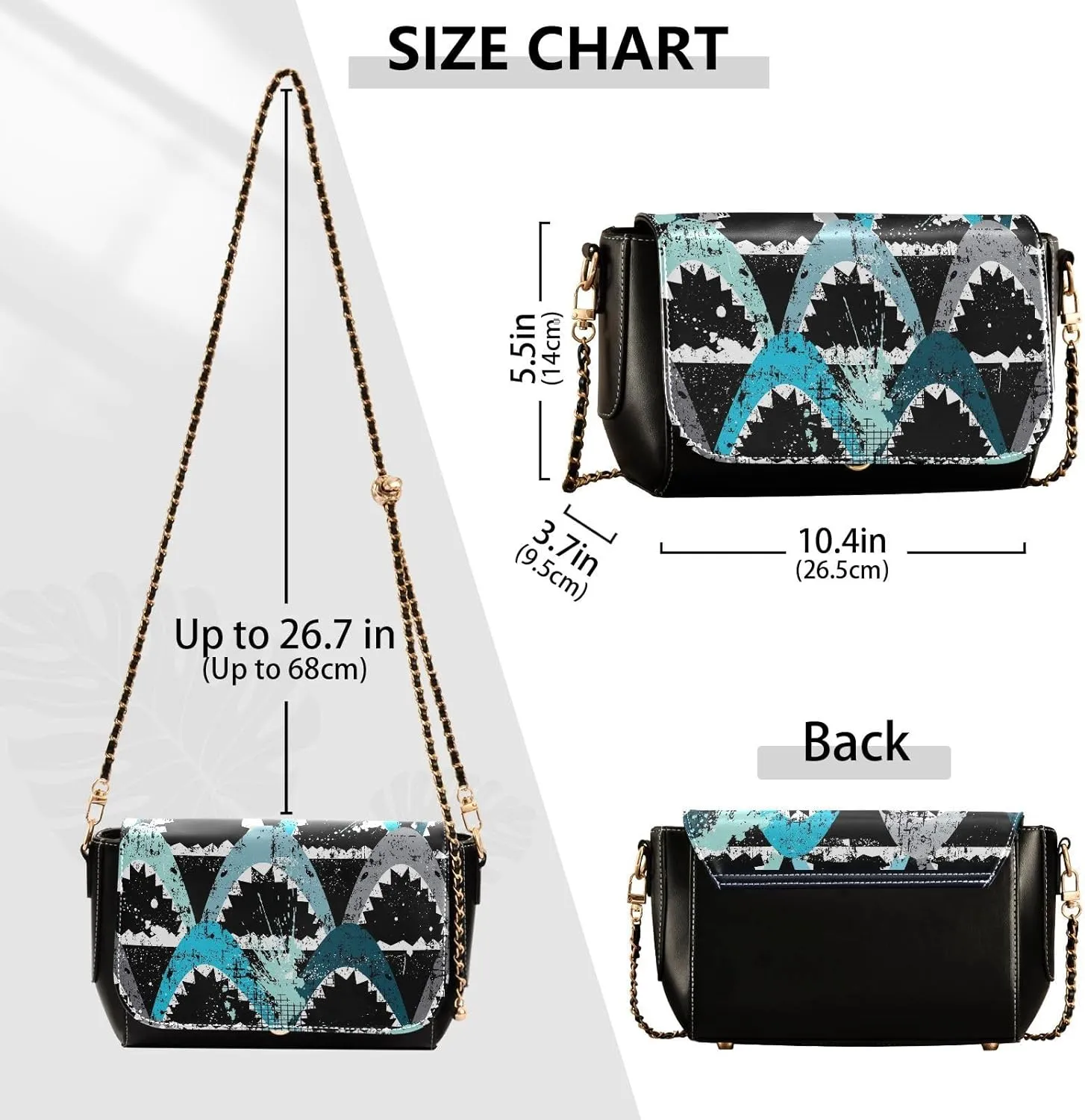 Crossbody Bags for Women Trendy Women's Black Shoulder Bag Small PU Leather Flap Cross Body Bag Handbags