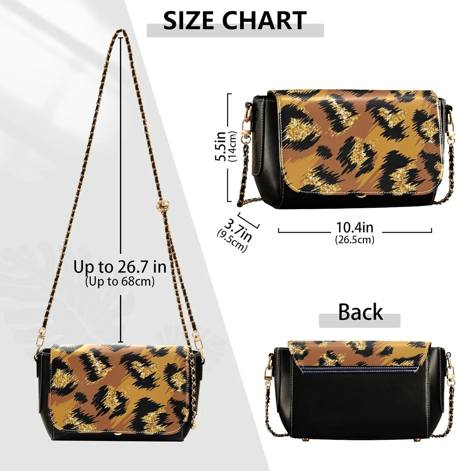 Crossbody Bags for Women Trendy Women's Black Shoulder Bag Small PU Leather Flap Cross Body Bag Handbags
