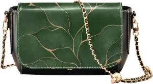 Crossbody Bags for Women Trendy Women's Black Shoulder Bag Small PU Leather Flap Cross Body Bag Handbags