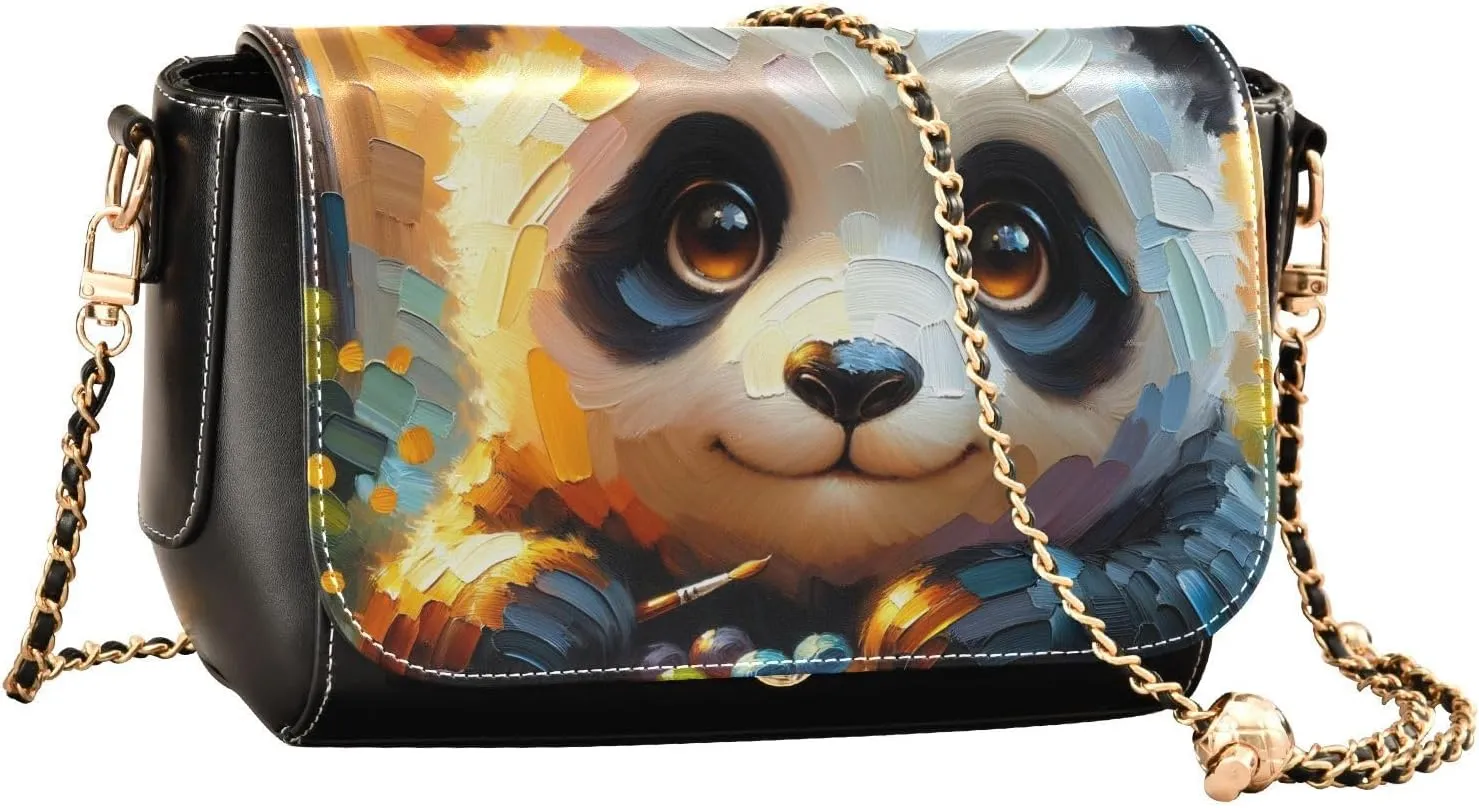 Crossbody Bags for Women Trendy Women's Black Shoulder Bag Small PU Leather Flap Cross Body Bag Handbags