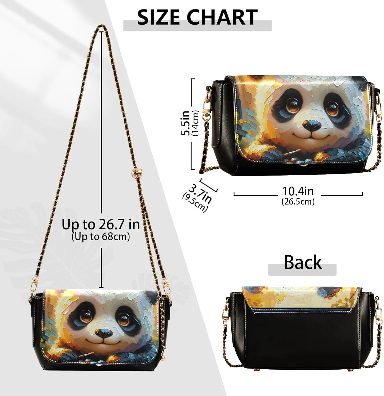 Crossbody Bags for Women Trendy Women's Black Shoulder Bag Small PU Leather Flap Cross Body Bag Handbags