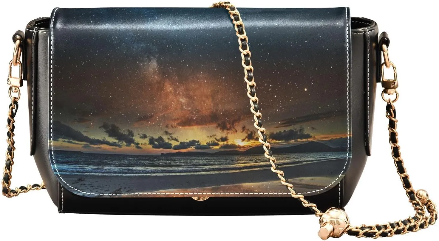 Crossbody Bags for Women Trendy Women's Black Shoulder Bag Small PU Leather Flap Cross Body Bag Handbags