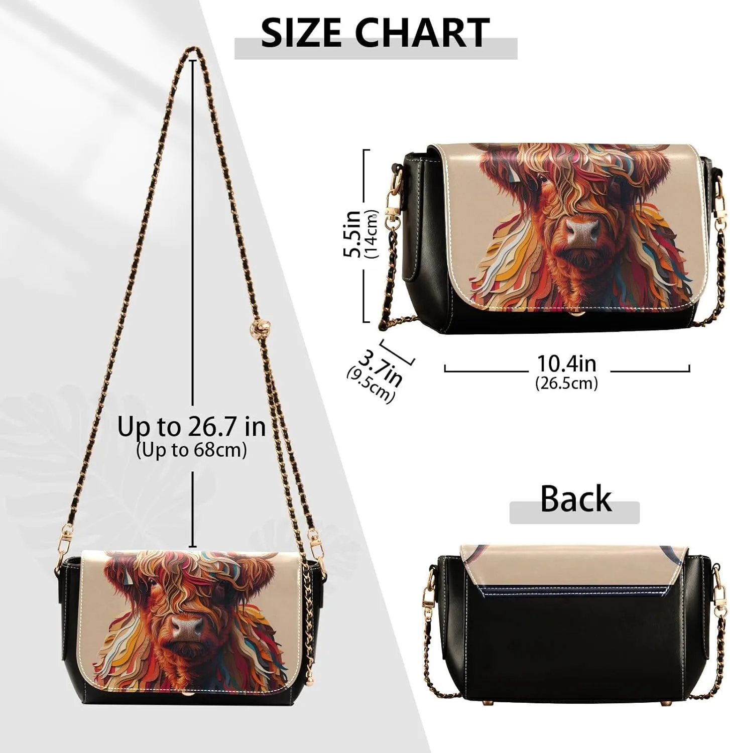 Crossbody Bags for Women Trendy Women's Black Shoulder Bag Small PU Leather Flap Cross Body Bag Handbags