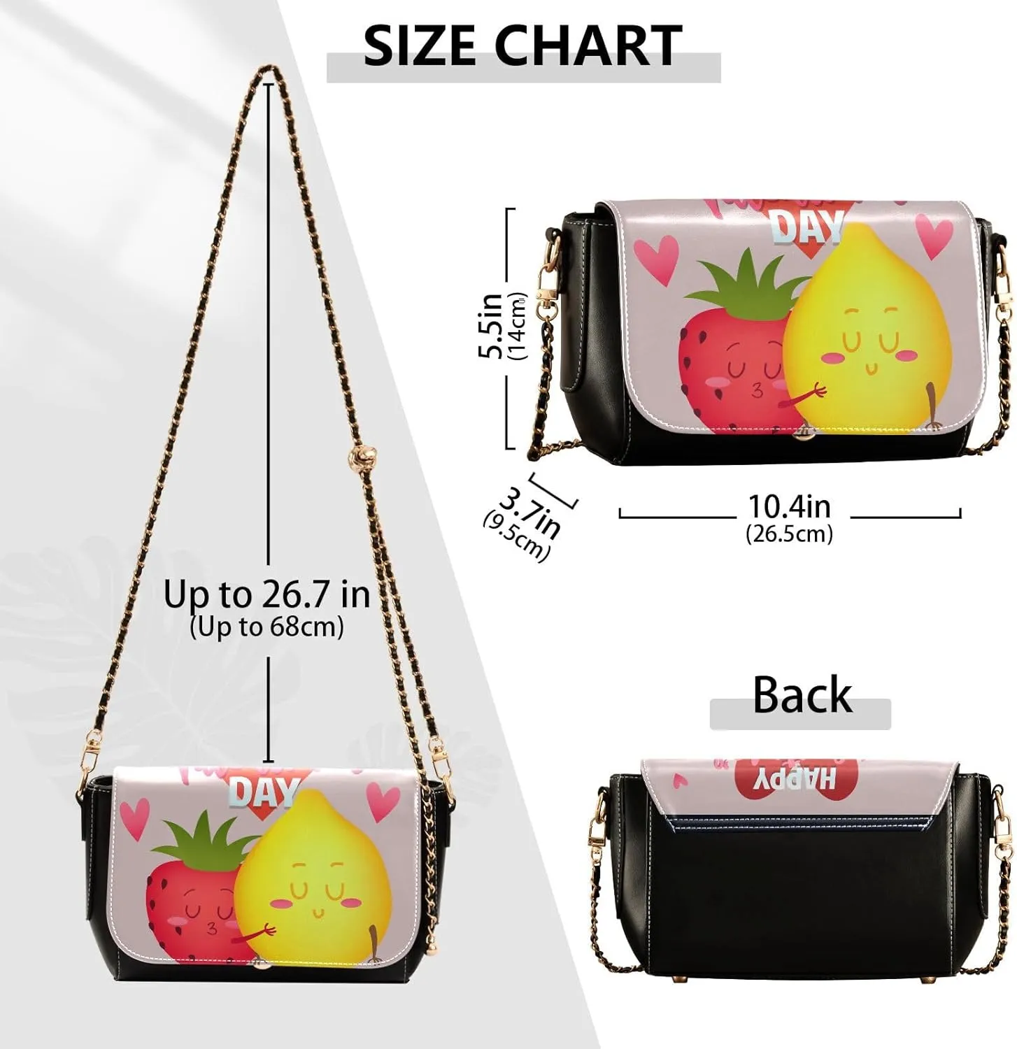 Crossbody Bags for Women Trendy Women's Black Shoulder Bag Small PU Leather Flap Cross Body Bag Handbags