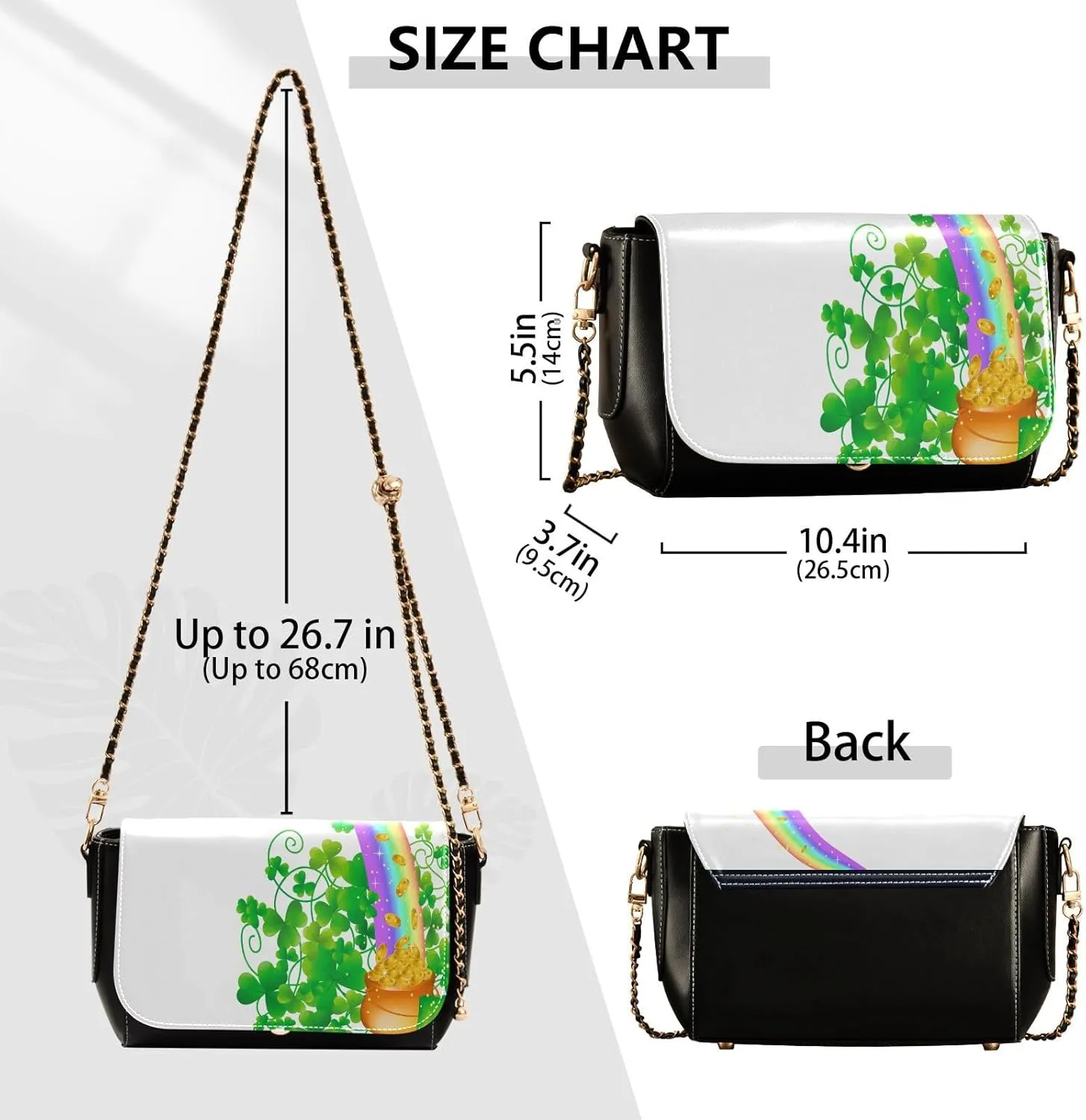 Crossbody Bags for Women Trendy Women's Black Shoulder Bag Small PU Leather Flap Cross Body Bag Handbags