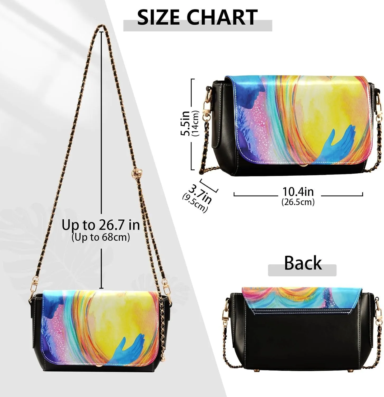 Crossbody Bags for Women Trendy Women's Black Shoulder Bag Small PU Leather Flap Cross Body Bag Handbags