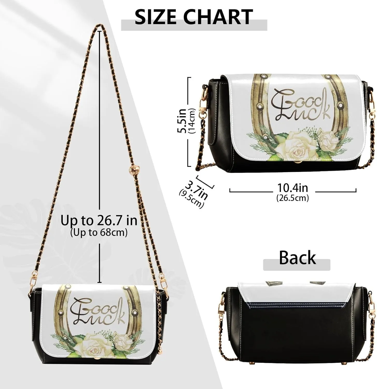 Crossbody Bags for Women Trendy Women's Black Shoulder Bag Small PU Leather Flap Cross Body Bag Handbags