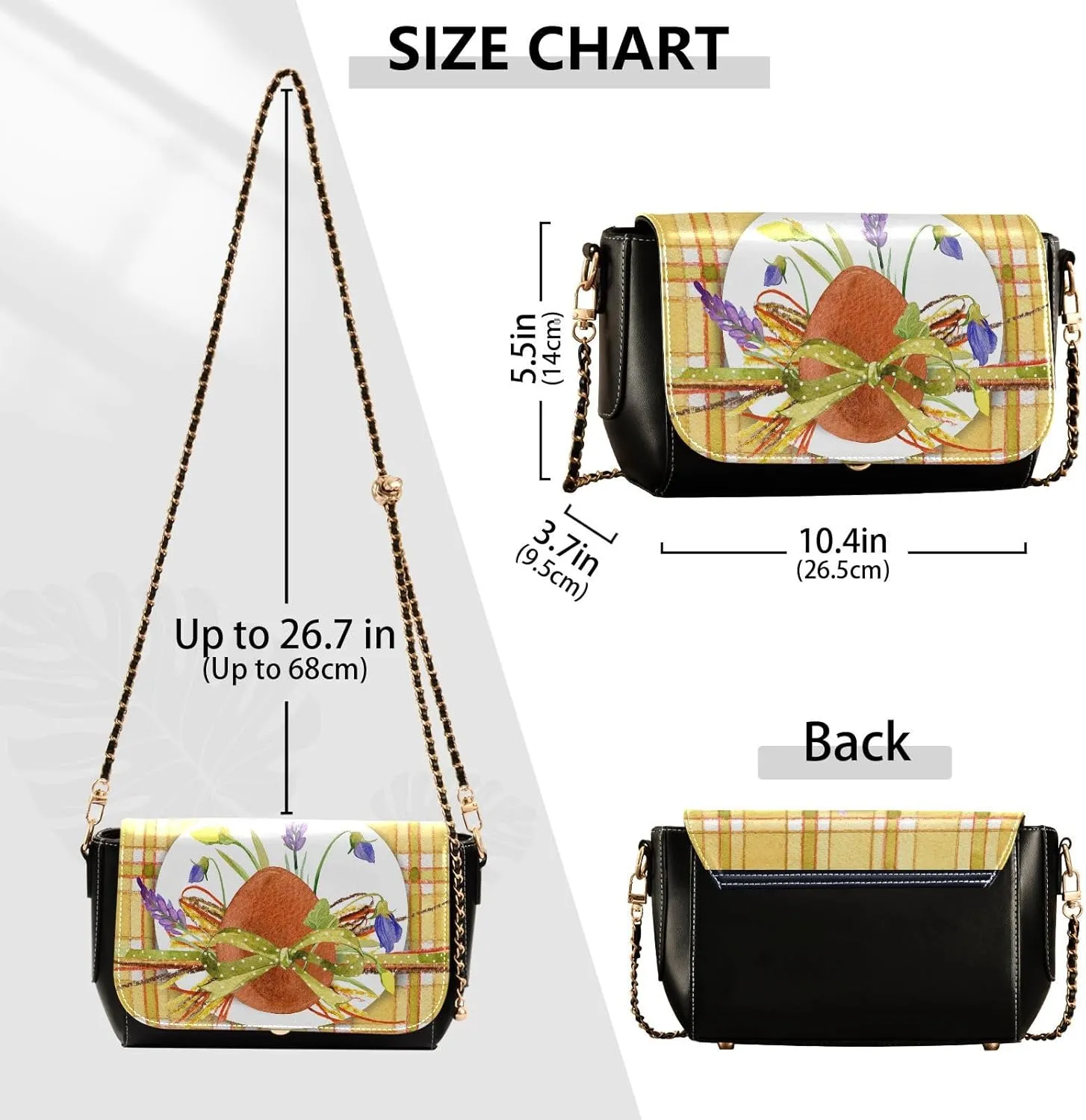 Crossbody Bags for Women Trendy Women's Black Shoulder Bag Small PU Leather Flap Cross Body Bag Handbags