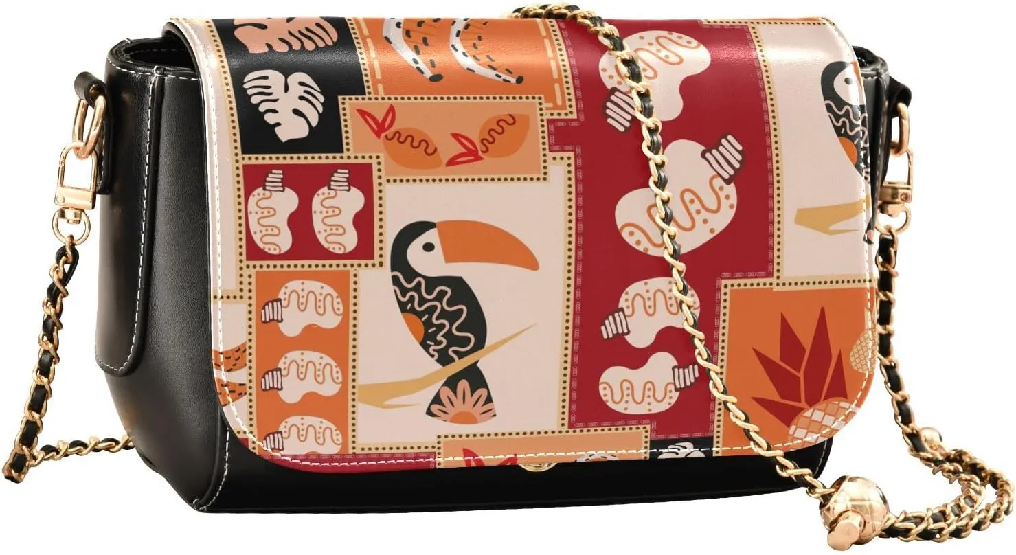 Crossbody Bags for Women Trendy Women's Black Shoulder Bag Small PU Leather Flap Cross Body Bag Handbags