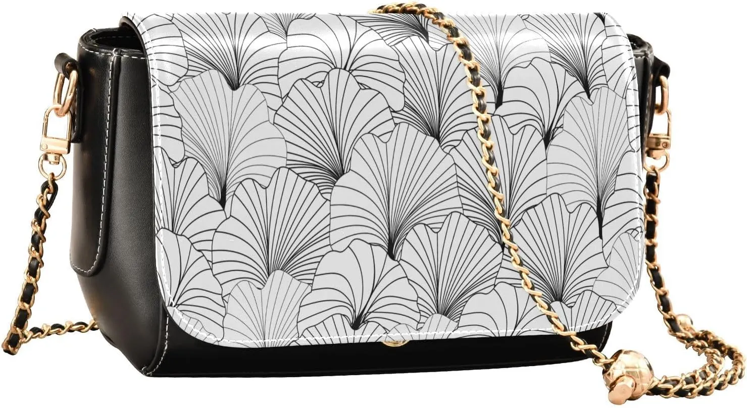 Crossbody Bags for Women Trendy Women's Black Shoulder Bag Small PU Leather Flap Cross Body Bag Handbags
