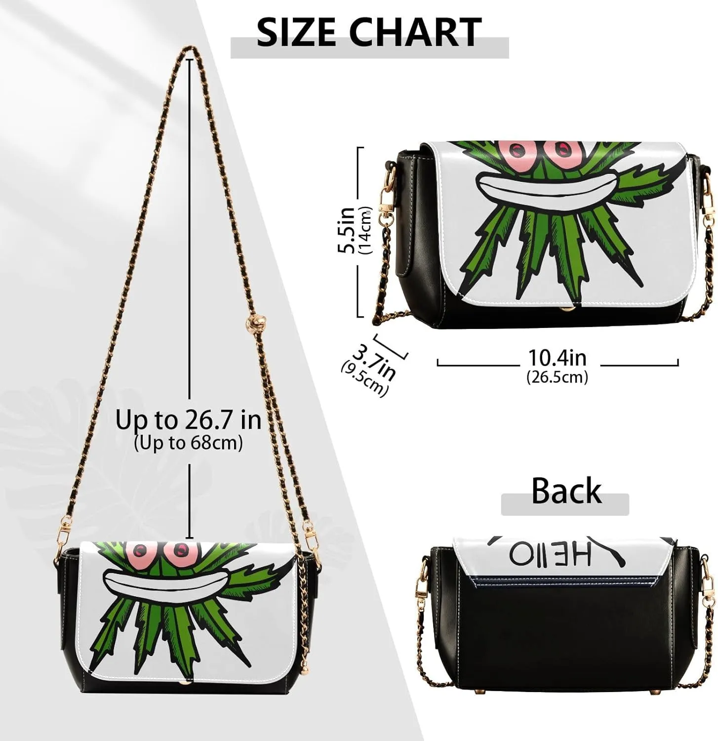 Crossbody Bags for Women Trendy Women's Black Shoulder Bag Small PU Leather Flap Cross Body Bag Handbags