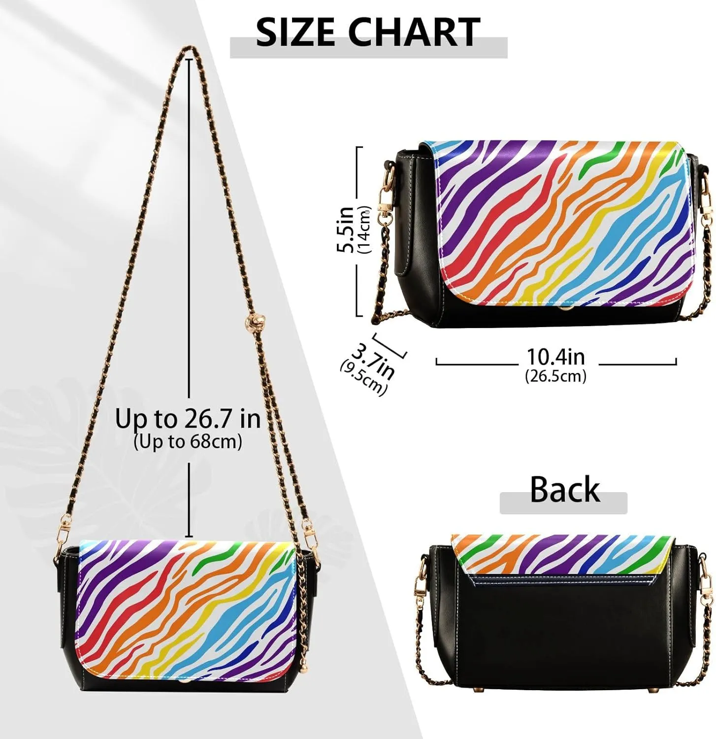 Crossbody Bags for Women Trendy Women's Black Shoulder Bag Small PU Leather Flap Cross Body Bag Handbags