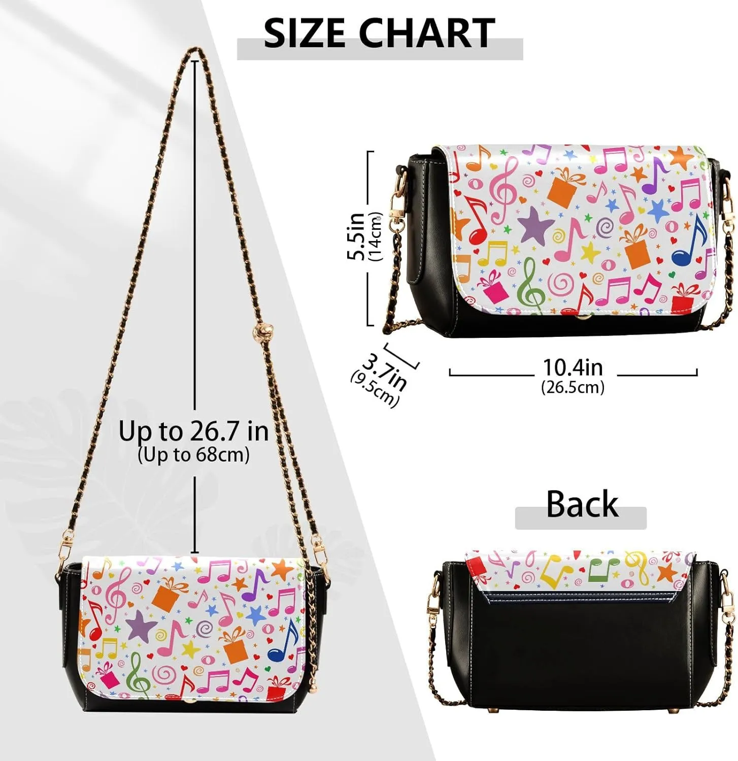 Crossbody Bags for Women Trendy Women's Black Shoulder Bag Small PU Leather Flap Cross Body Bag Handbags