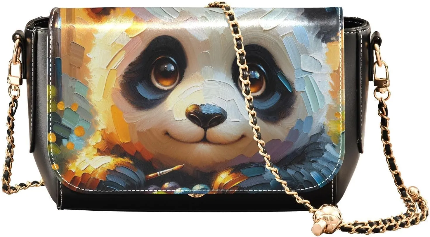 Crossbody Bags for Women Trendy Women's Black Shoulder Bag Small PU Leather Flap Cross Body Bag Handbags
