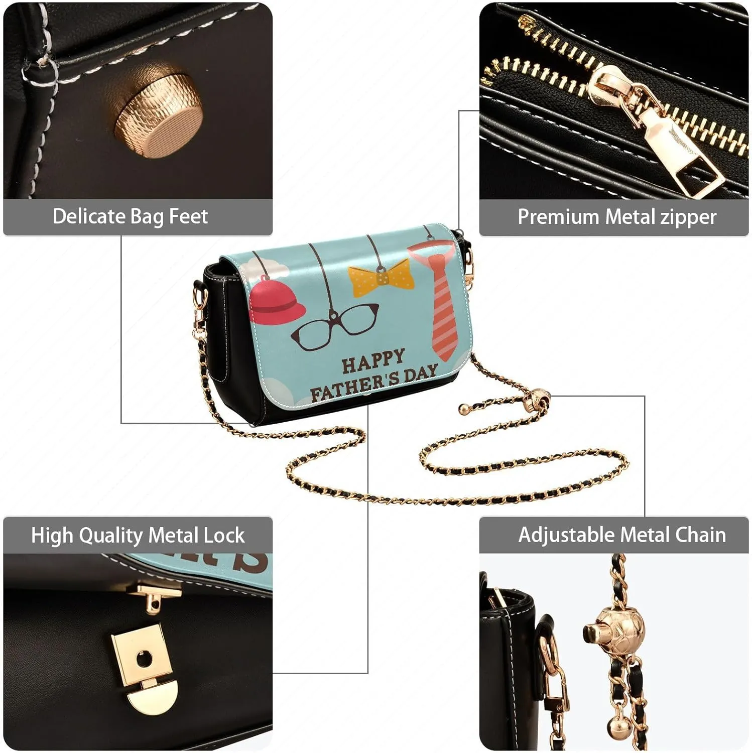 Crossbody Bags for Women Trendy Women's Black Shoulder Bag Small PU Leather Flap Cross Body Bag Handbags