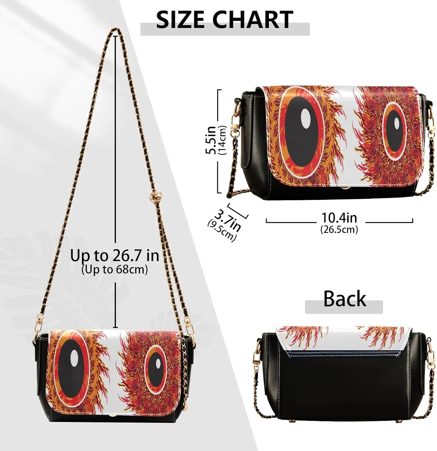Crossbody Bags for Women Trendy Women's Black Shoulder Bag Small PU Leather Flap Cross Body Bag Handbags