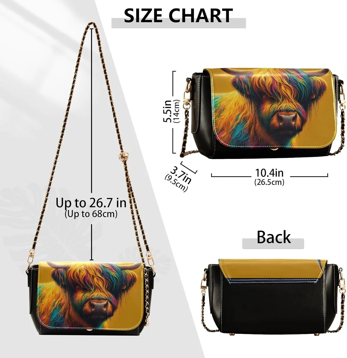 Crossbody Bags for Women Trendy Women's Black Shoulder Bag Small PU Leather Flap Cross Body Bag Handbags
