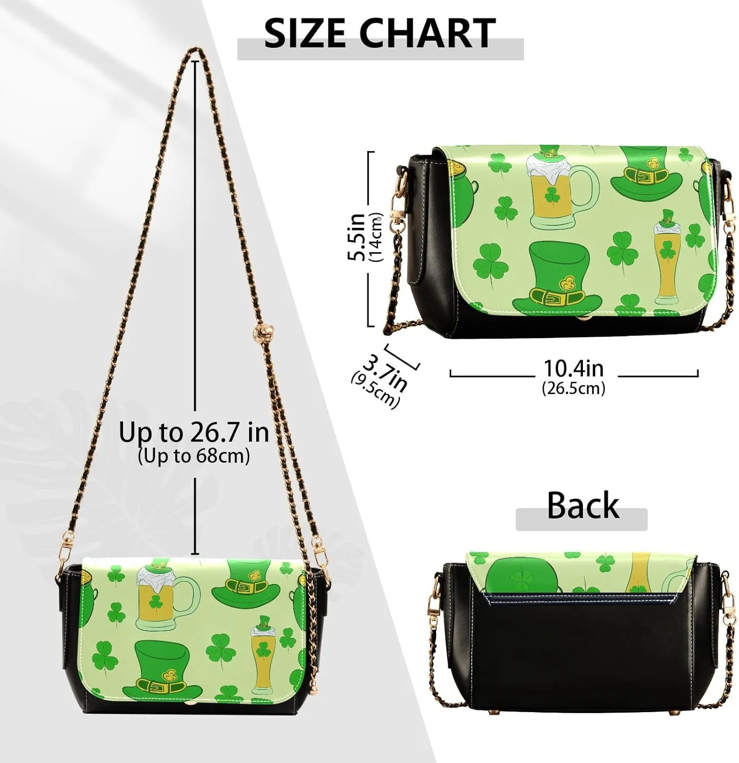 Crossbody Bags for Women Trendy Women's Black Shoulder Bag Small PU Leather Flap Cross Body Bag Handbags