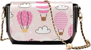 Crossbody Bags for Women Trendy Women's Black Shoulder Bag Small PU Leather Flap Cross Body Bag Handbags