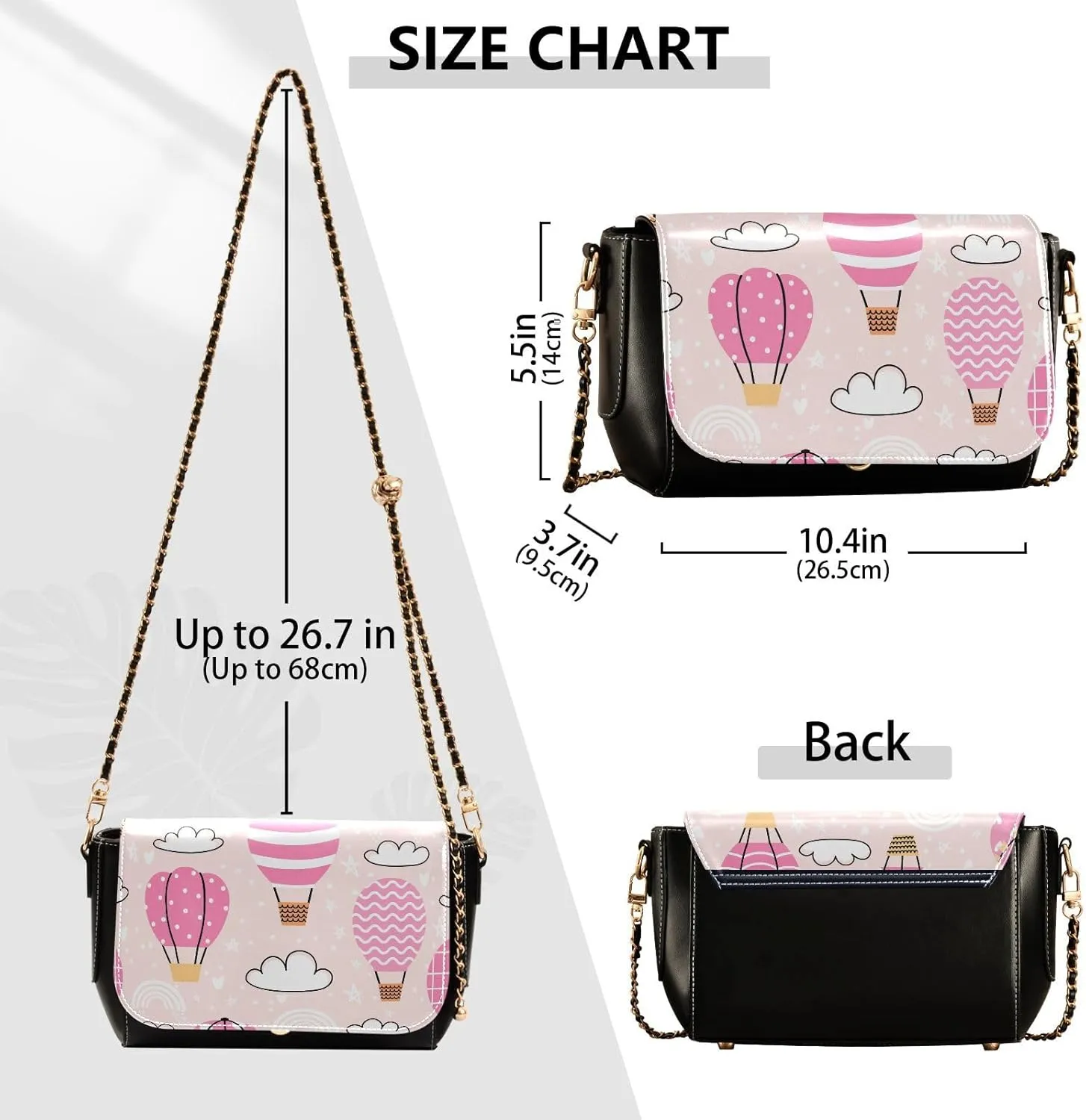 Crossbody Bags for Women Trendy Women's Black Shoulder Bag Small PU Leather Flap Cross Body Bag Handbags