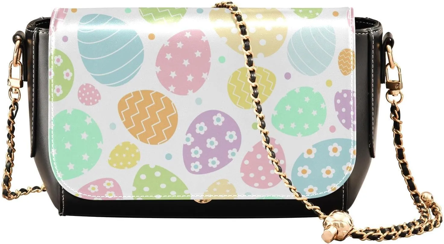 Crossbody Bags for Women Trendy Women's Black Shoulder Bag Small PU Leather Flap Cross Body Bag Handbags