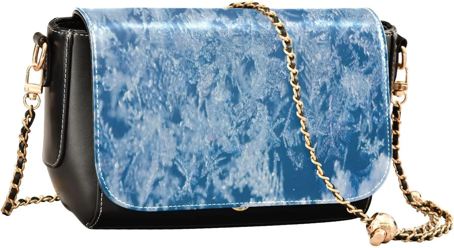 Crossbody Bags for Women Trendy Women's Black Shoulder Bag Small PU Leather Flap Cross Body Bag Handbags