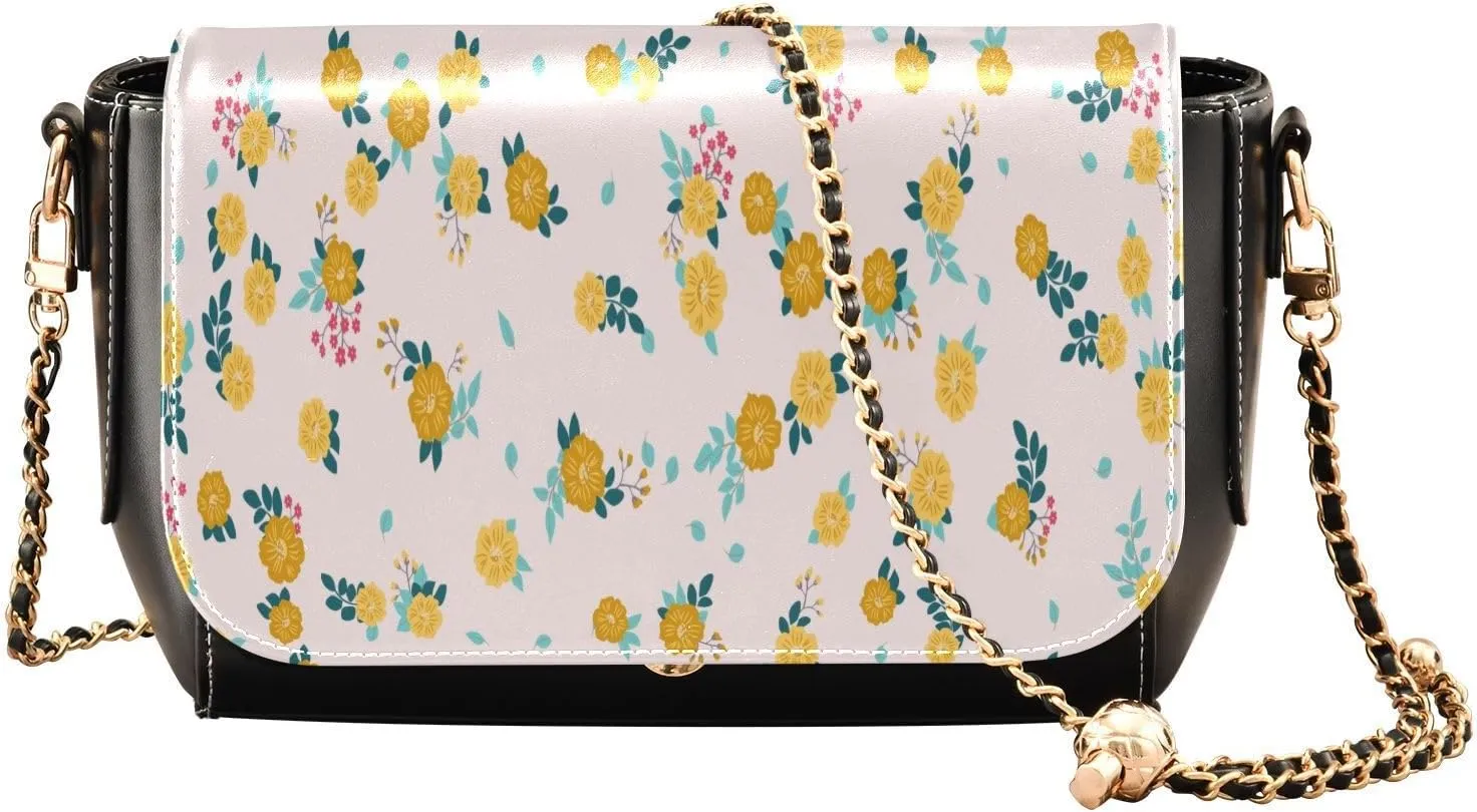 Crossbody Bags for Women Trendy Women's Black Shoulder Bag Small PU Leather Flap Cross Body Bag Handbags