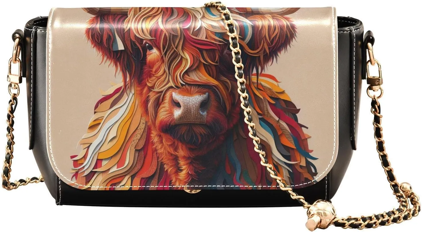 Crossbody Bags for Women Trendy Women's Black Shoulder Bag Small PU Leather Flap Cross Body Bag Handbags