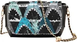 Crossbody Bags for Women Trendy Women's Black Shoulder Bag Small PU Leather Flap Cross Body Bag Handbags