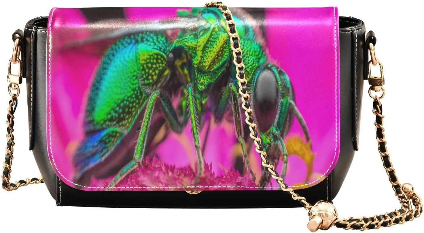 Crossbody Bags for Women Trendy Women's Black Shoulder Bag Small PU Leather Flap Cross Body Bag Handbags