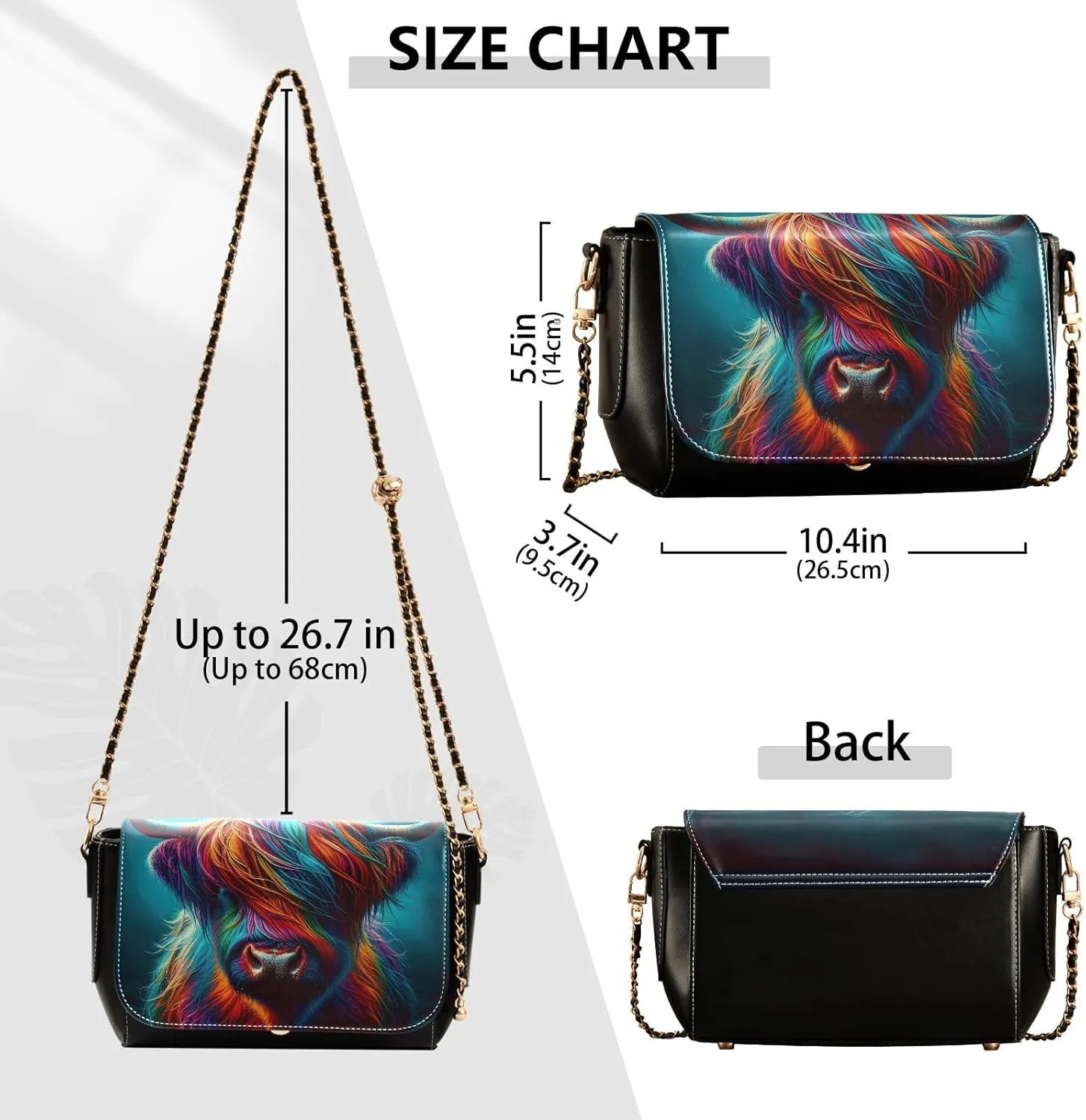 Crossbody Bags for Women Trendy Women's Black Shoulder Bag Small PU Leather Flap Cross Body Bag Handbags