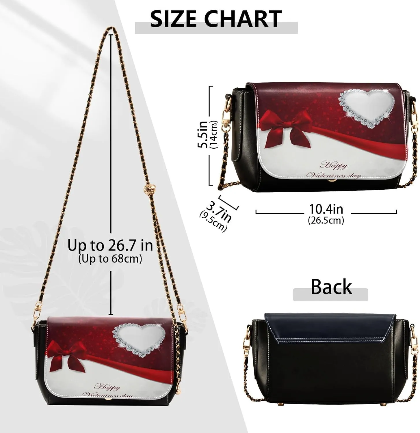 Crossbody Bags for Women Trendy Women's Black Shoulder Bag Small PU Leather Flap Cross Body Bag Handbags