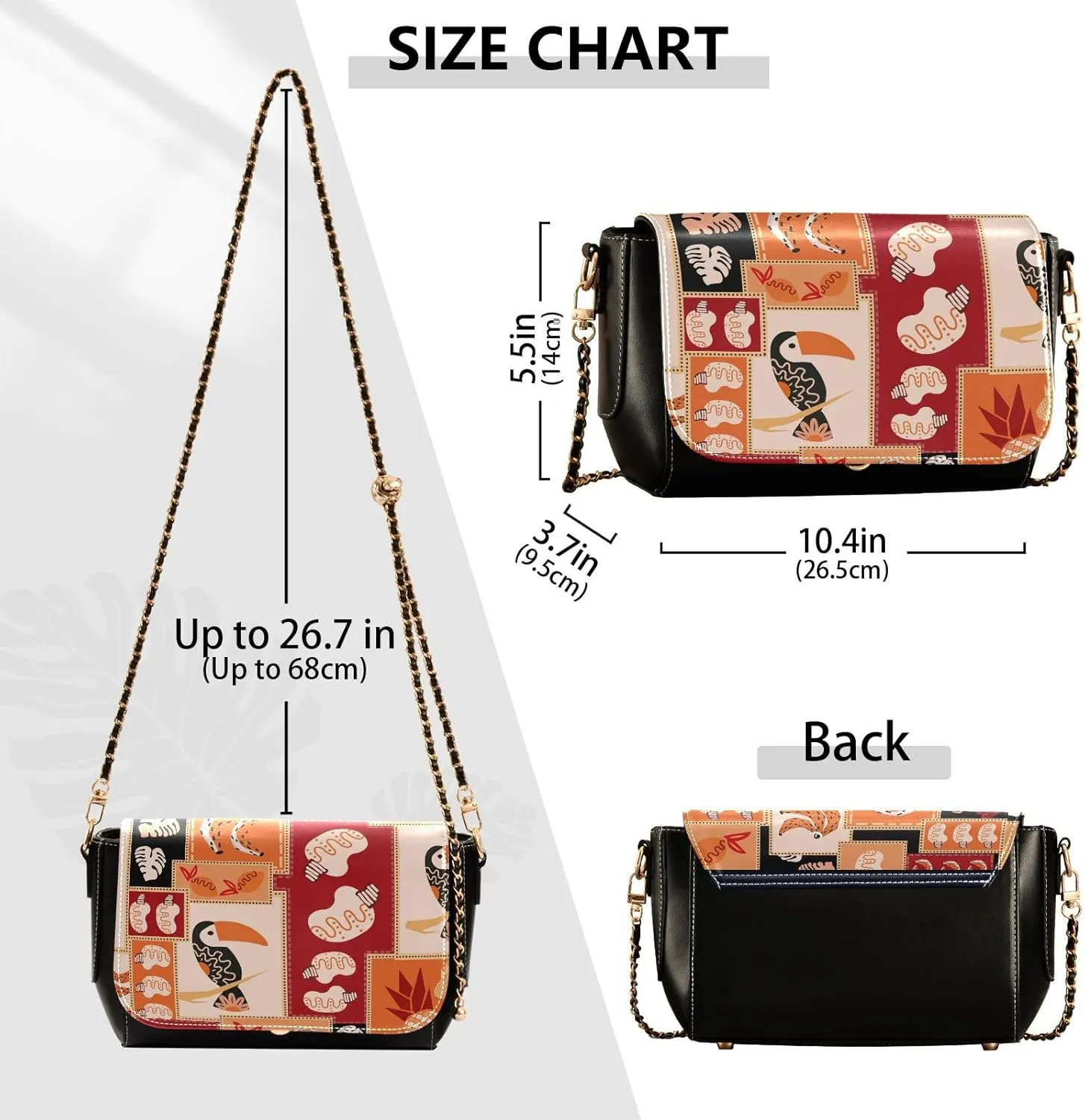 Crossbody Bags for Women Trendy Women's Black Shoulder Bag Small PU Leather Flap Cross Body Bag Handbags