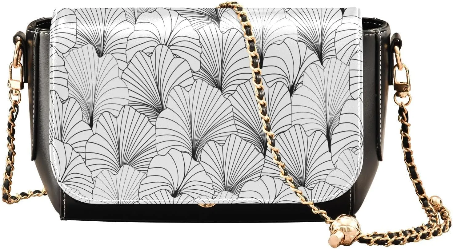 Crossbody Bags for Women Trendy Women's Black Shoulder Bag Small PU Leather Flap Cross Body Bag Handbags