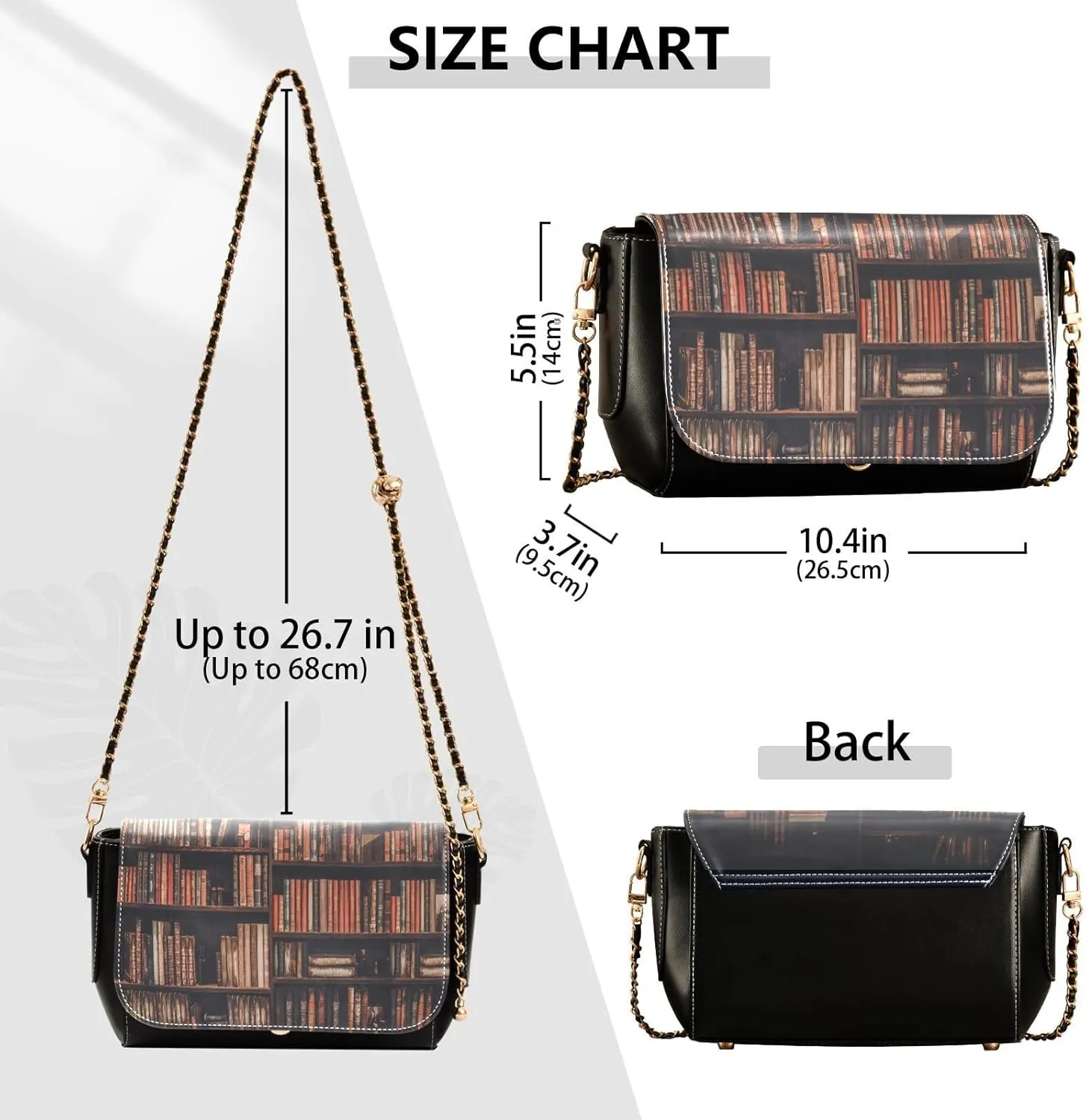 Crossbody Bags for Women Trendy Women's Black Shoulder Bag Small PU Leather Flap Cross Body Bag Handbags