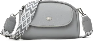 Crossbody Bags for Women, Vegan Leather Crossbody Purses with Wide Strap