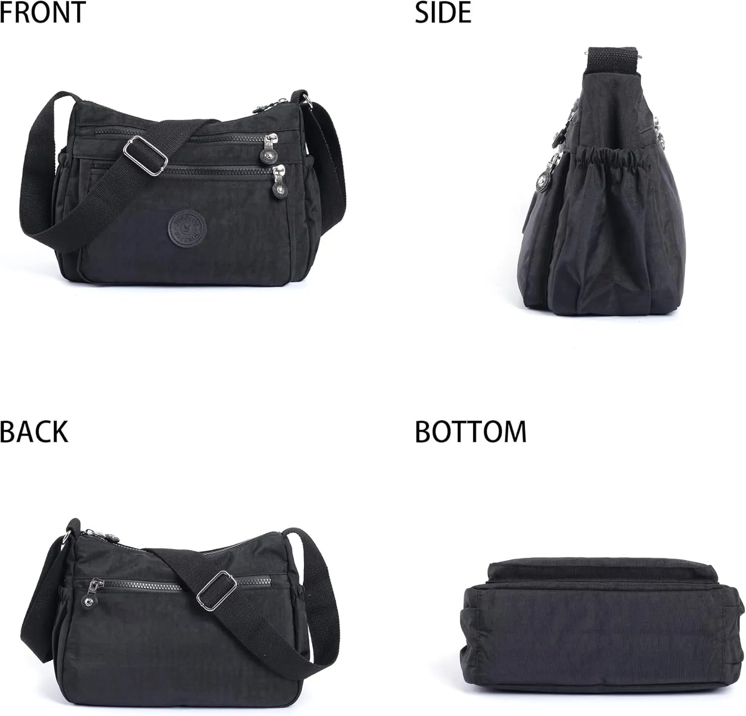 Crossbody Bags for Women Waterproof Tote Bag Casual Nylon Purse Handbag RFID Lightweight Messenger Bag