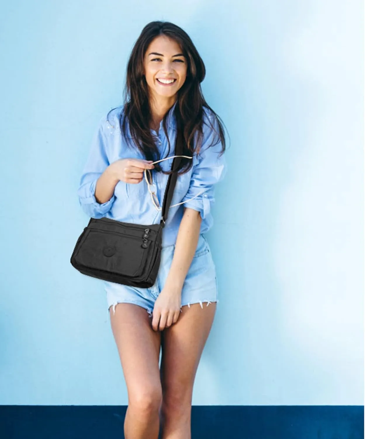 Crossbody Bags for Women Waterproof Tote Bag Casual Nylon Purse Handbag RFID Lightweight Messenger Bag