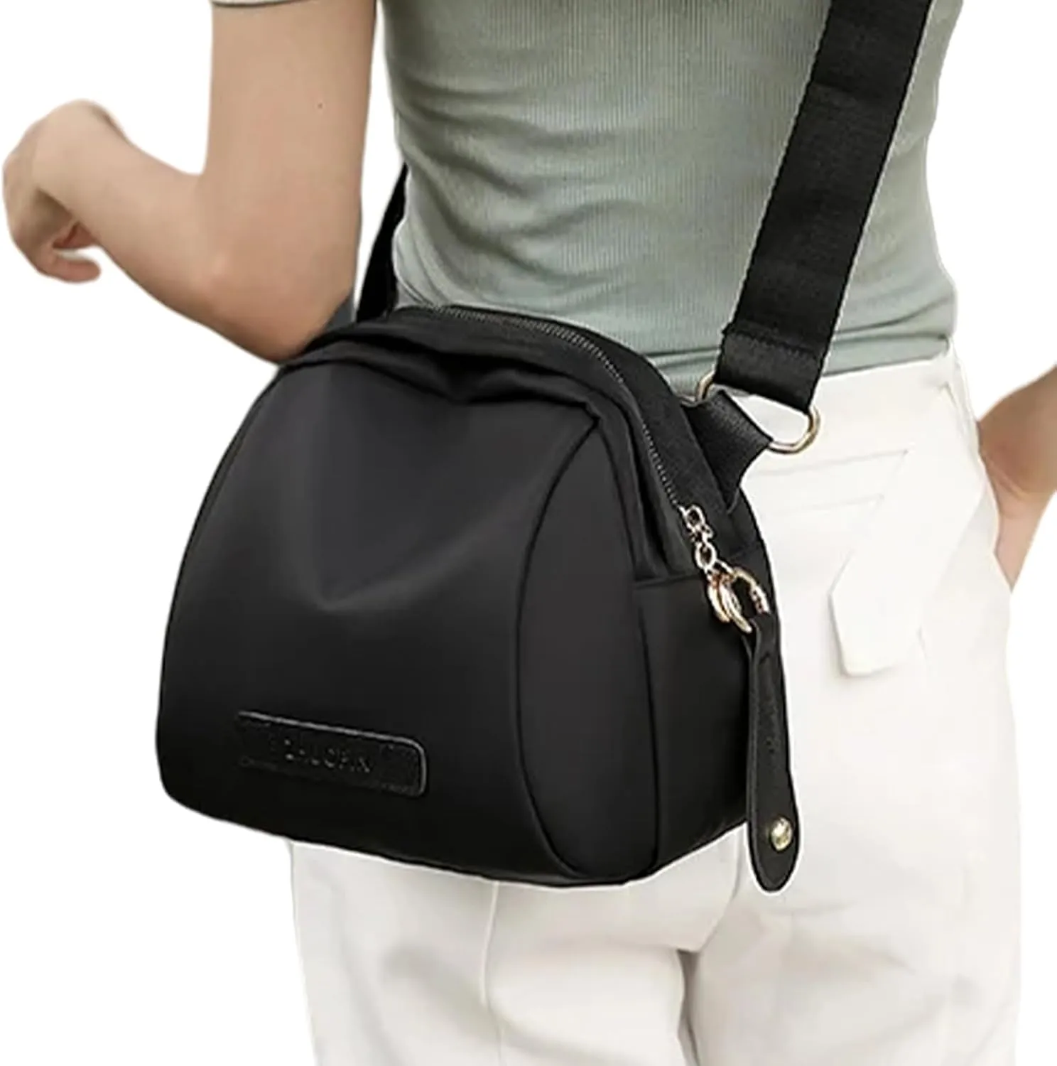 Crossbody Bags for Women, with Adjustable Strap, Multifunctional Fashion Ladies Shoulder Bag, Nylon Tote Satchel