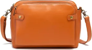 Crossbody Bags For Women with Adjustable Strap PU Leather Shoulder Bag Multiple Pockets Handbags Cross Body Purse