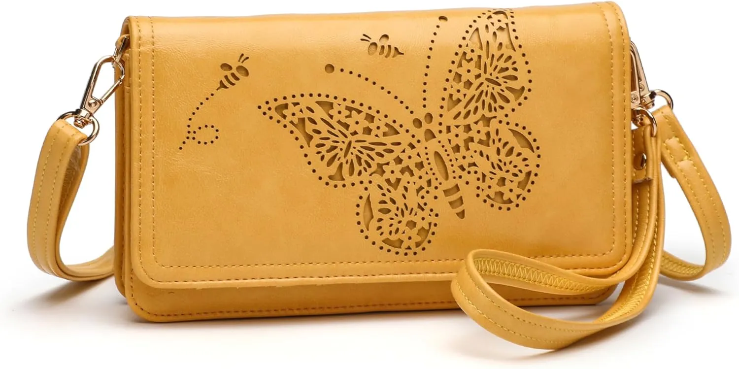 Crossbody Bags For Women Wristlet Wallet Phone Purse Shoulder handbags Multi-Function Small RFID Clutch Card Holder