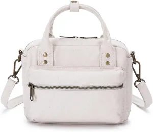 Crossbody Canvas Tote Bag Detachable Shoulder Strap Comfortable Handles canvas handbag (Beige)