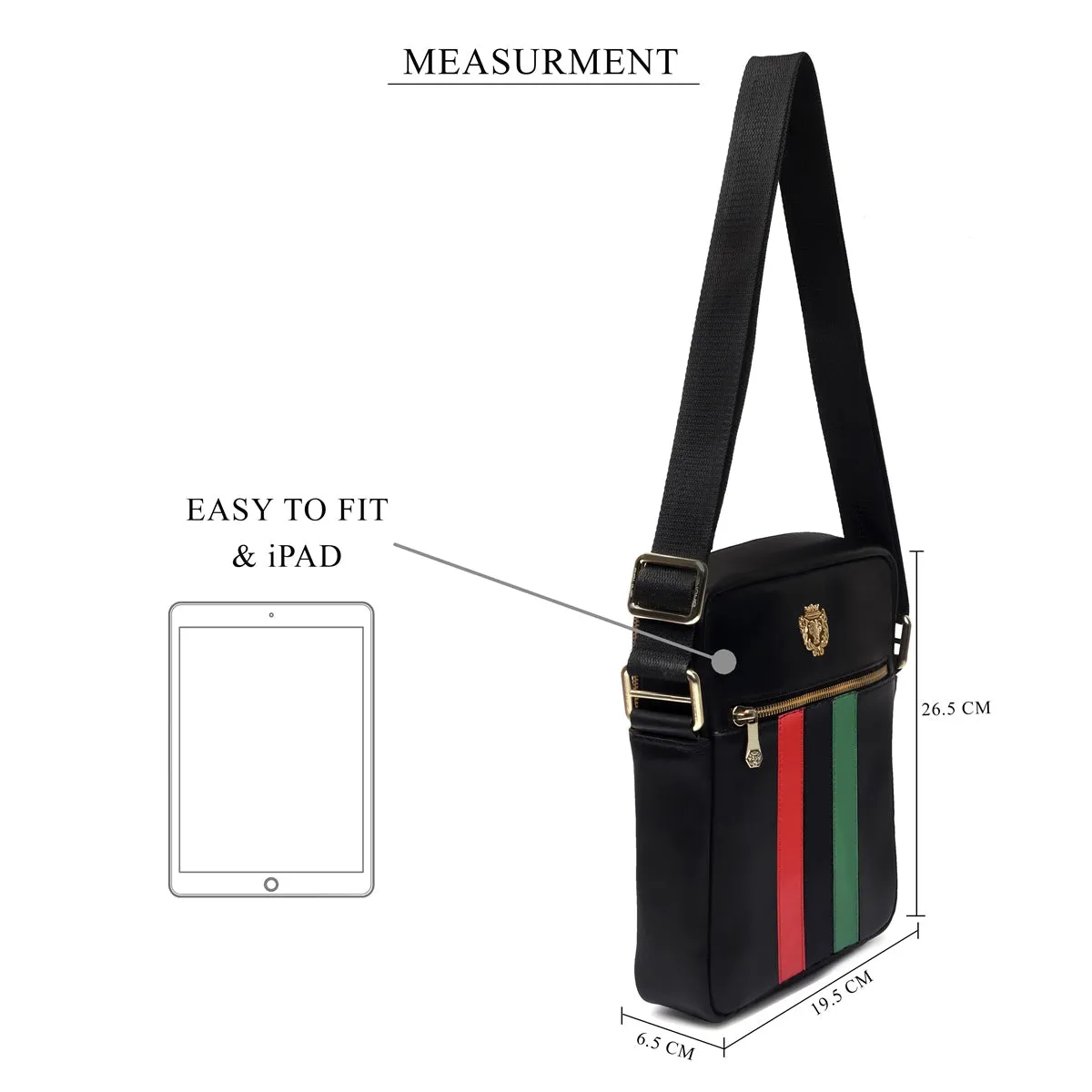 Crossbody City Bag with LGBT Strip