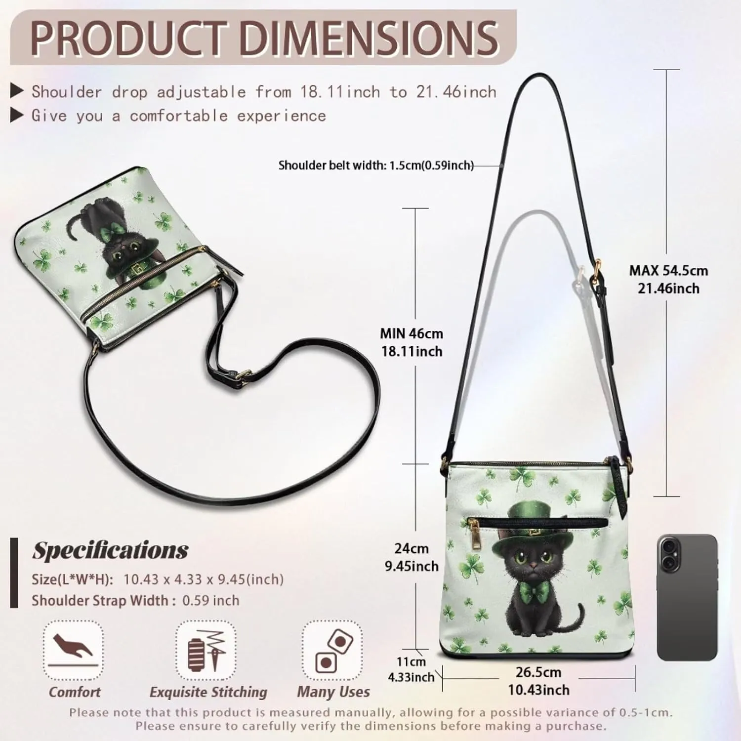 Crossbody for Women, Shoulder Tote Bags Handbags Purses with Straps PU Leather Satchel Purse Travel Bag