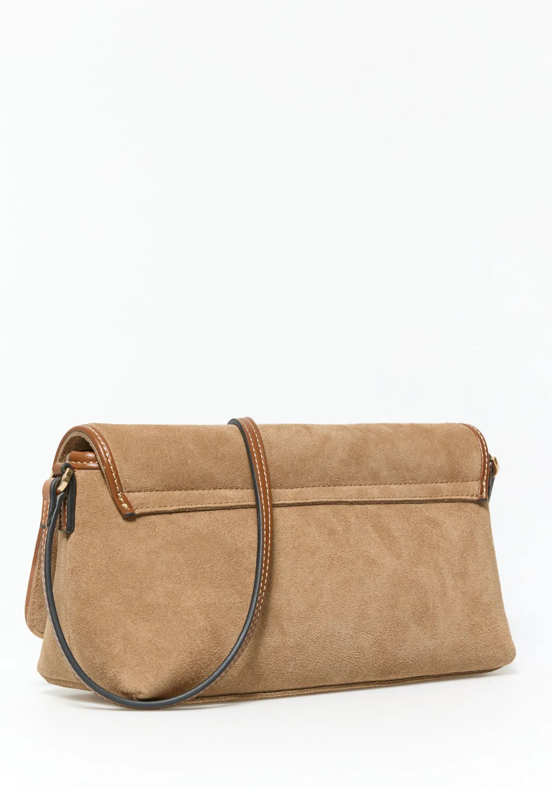 Crossbody Leather Trim - Camel
