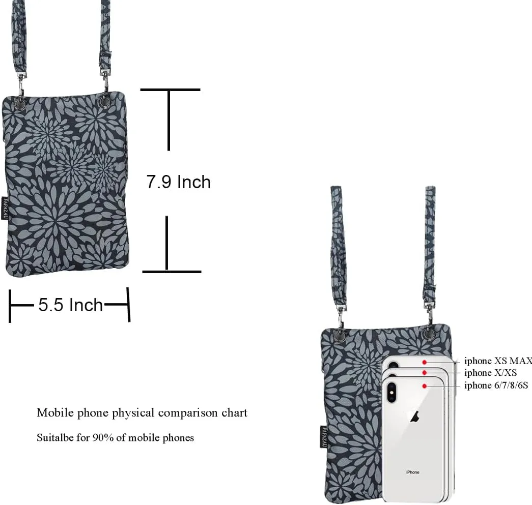 Crossbody Phone Bag Purse RFID Blocking Passport Travel Neck Wallet for Women
