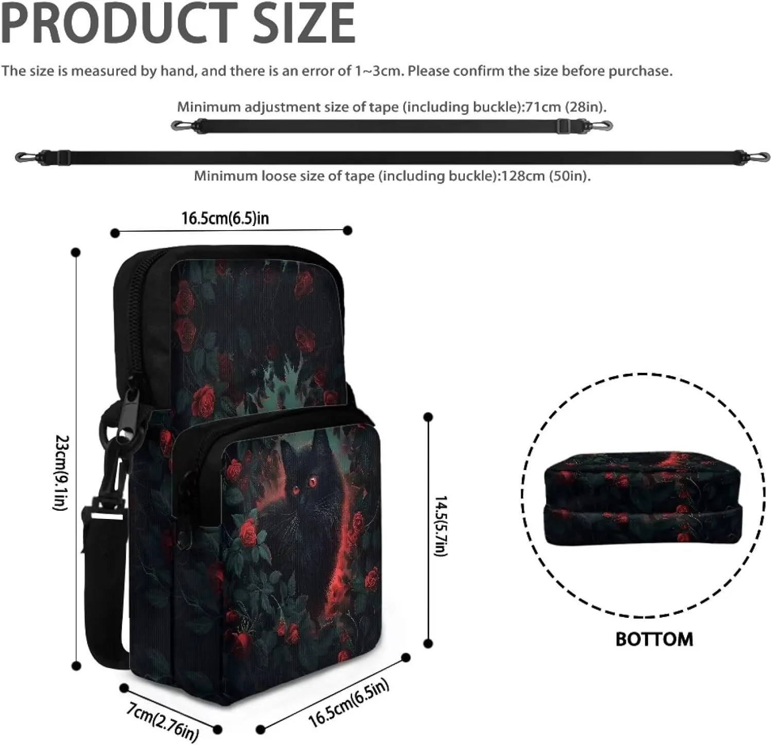 Crossbody Phone Bag Shoulder Arm Bag Cell Phone Purse Key Holder Credit Card Organiser Wallet