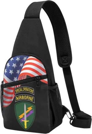 Crossbody Shoulder Chest Bag United States Army Civil Affairs and Psychological Operations Command Fashion One-Shoulder