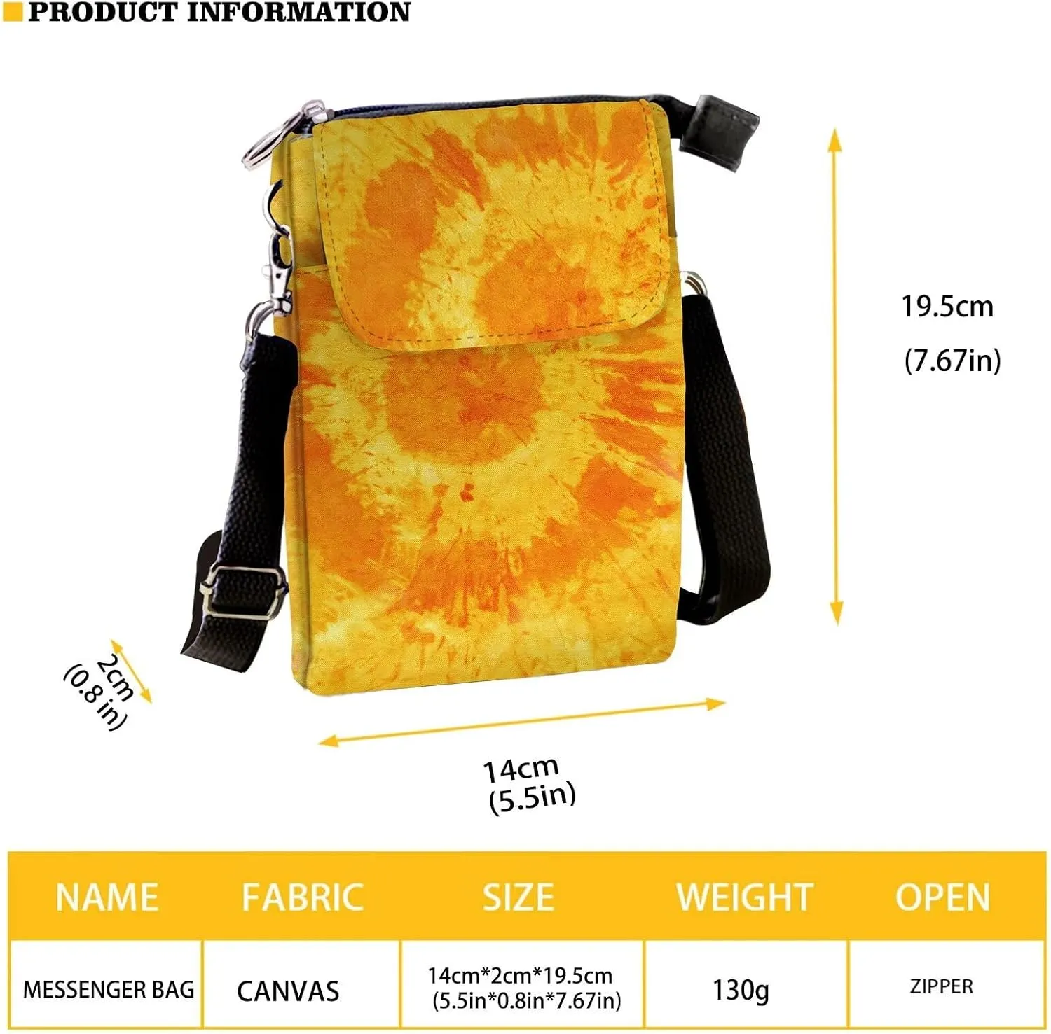 Crossbody Sling Bag for Women Cellphone Storage Purse Multi Pockets Messenger Bag