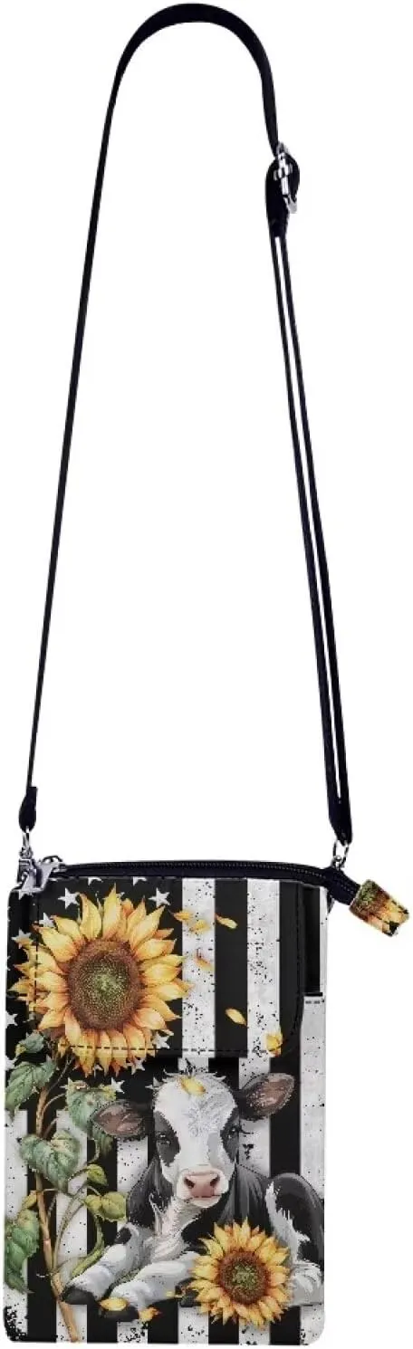 Crossbody Sling Bag for Women Cellphone Storage Purse Multi Pockets Messenger Bag